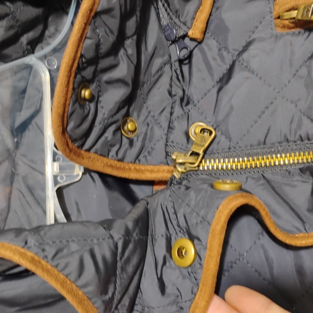 SALE! Ralph Lauren Diamond Quilted Jacket W Removable Hood Sz.M (A-75) - Picture 10 of 15